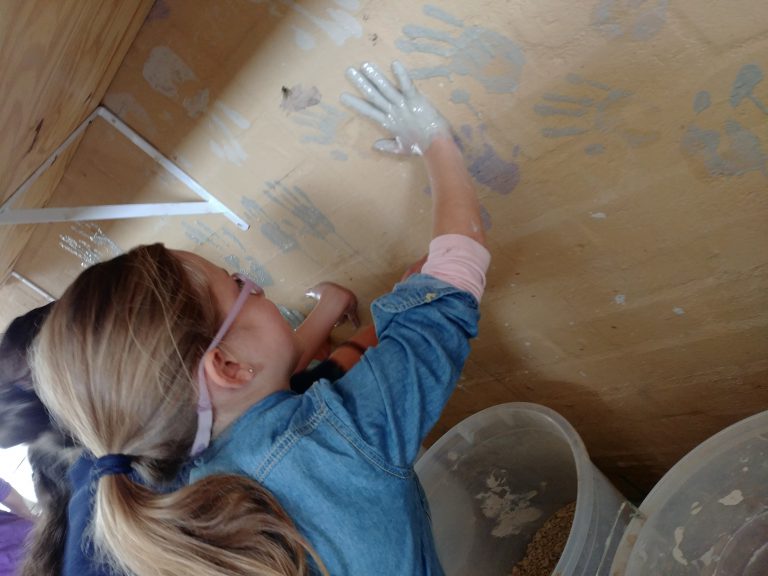 Slip casting hand prints