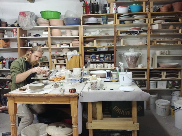 Ceramics, wet clay